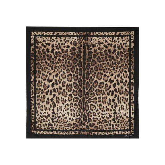 Dolce & Gabbana Women Leopard Print Scarf